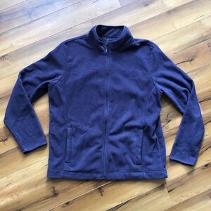 George Men's Purple Zip-Up Sweater